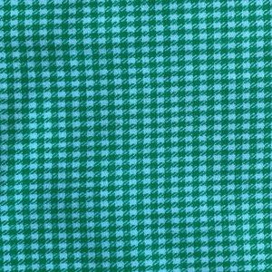 Vintage Gingham Wool Fabric